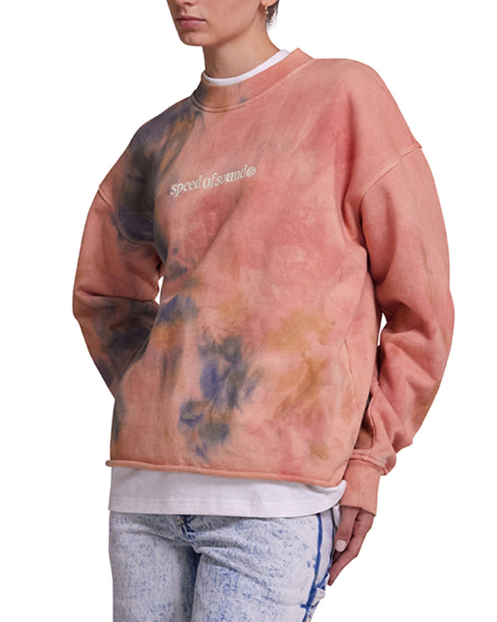 Displacement Crew - Mango Tie Dye, view 1|Model
