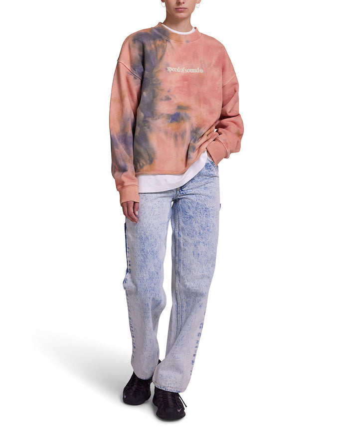 Displacement Crew - Mango Tie Dye, view 3|Model