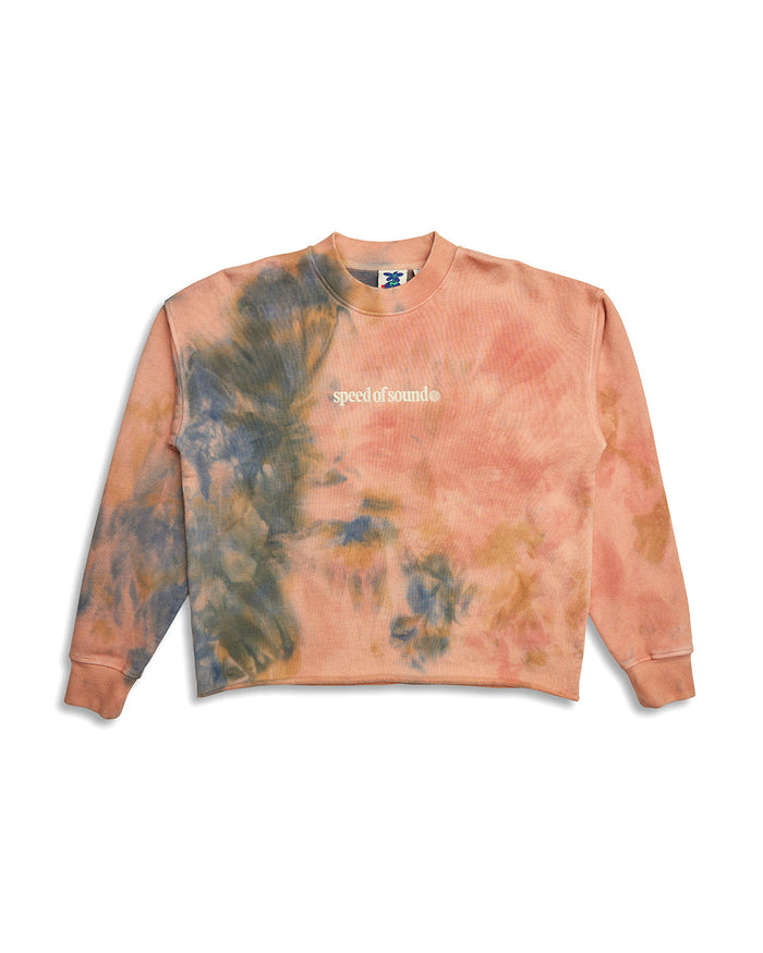 Displacement Crew - Mango Tie Dye, view 5|Flatlay
