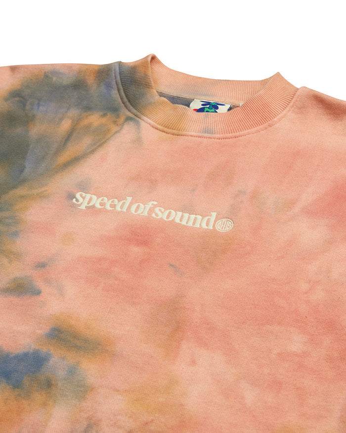 Displacement Crew - Mango Tie Dye, view 7|Flatlay