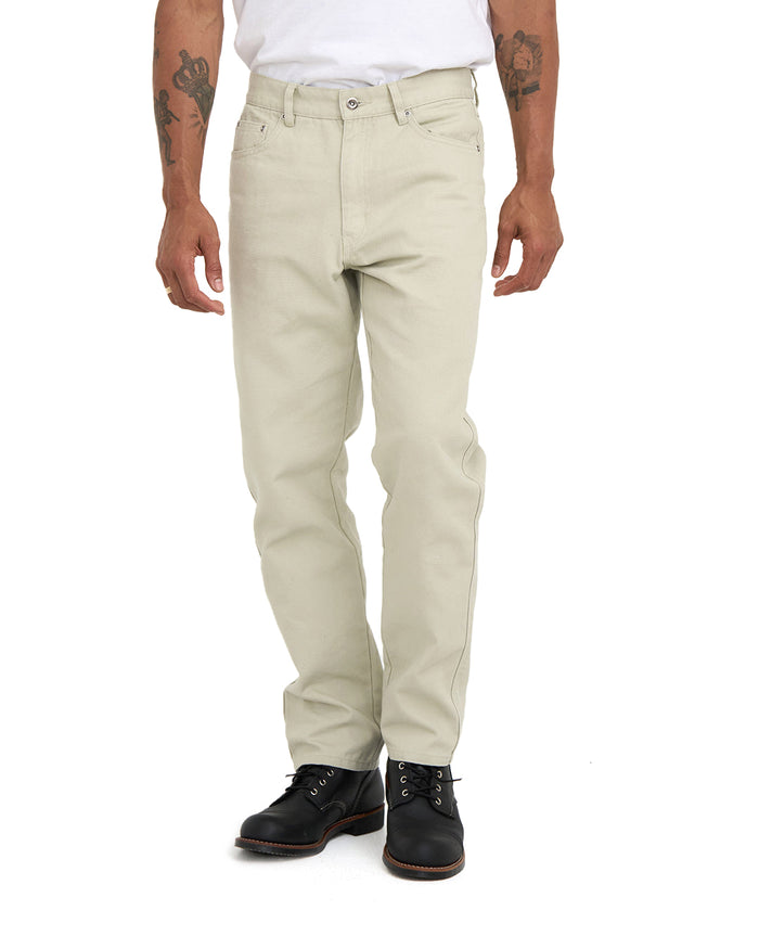 Dixon Canvas Jean - Dirty White, view 1|Model