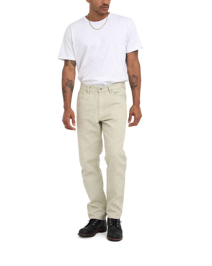 Dixon Canvas Jean - Dirty White, view 3|Model