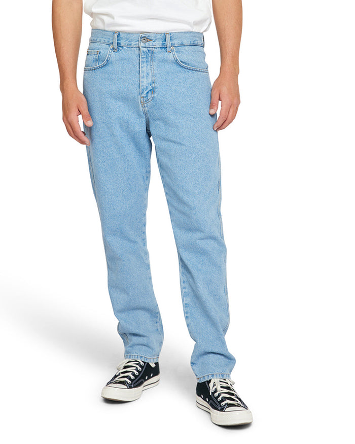 Dixon Tapered Jean - Light Stone, view 1|Model