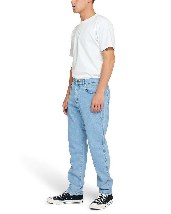 Dixon Tapered Jean - Light Stone, view 4|Model