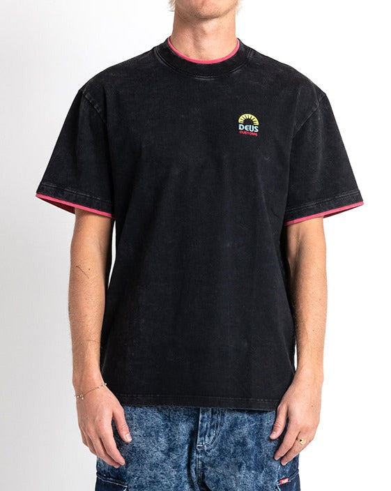 Double Up Tee - Anthracite, view 1|Model