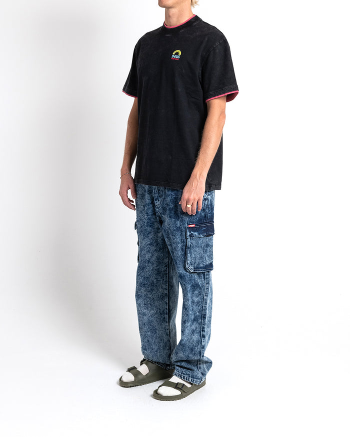 Double Up Tee - Anthracite, view 3|Model