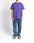 Double Up Tee - Deep Blue, view 1|Model