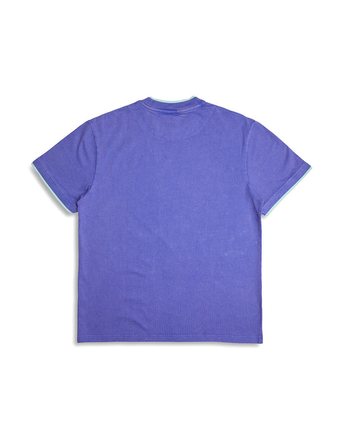 Double Up Tee - Deep Blue, view 5|Model