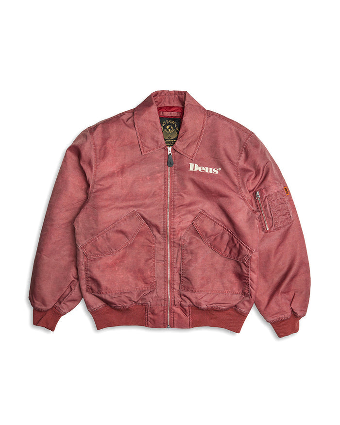 Dreamhouse Flight Jacket - Maroon, view 4|Flatlay
