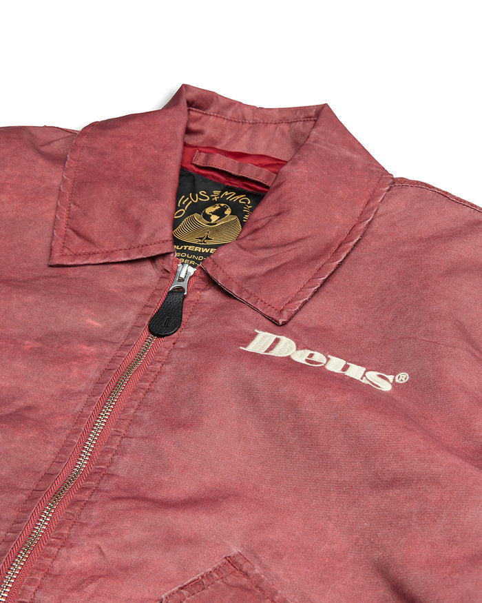 Dreamhouse Flight Jacket - Maroon, view 6|Flatlay