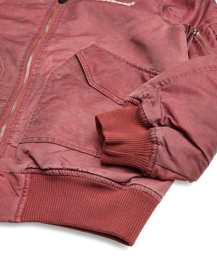 Dreamhouse Flight Jacket - Maroon, view 8|Flatlay