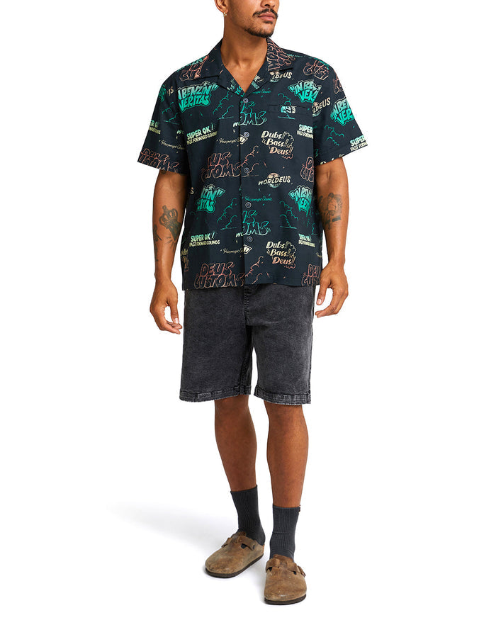 Dub Bass Shirt - Anthracite, view 3|Model