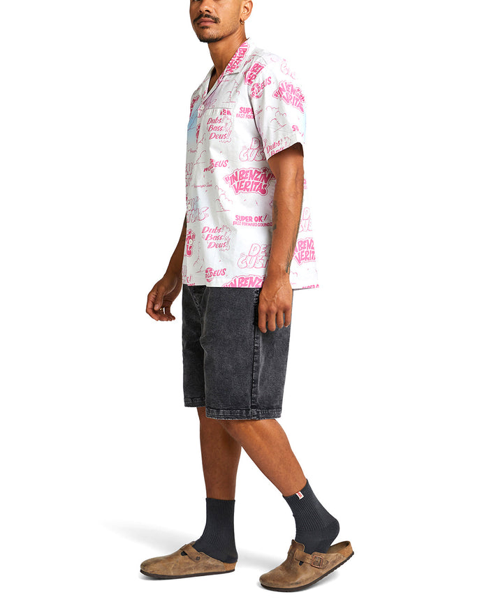 Dub Bass Shirt - Vintage White, view 3|Model