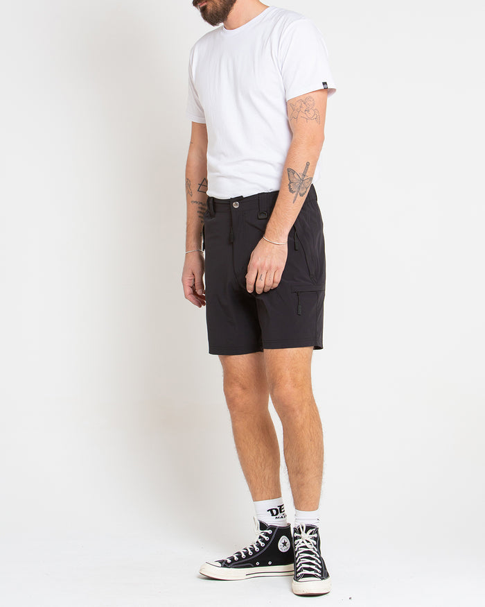Dweller Trek Short - Black, view 7|Model