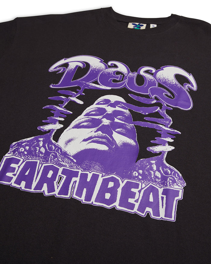 Dxw Earthbeat Tee - Anthracite, view 6|Flatlay