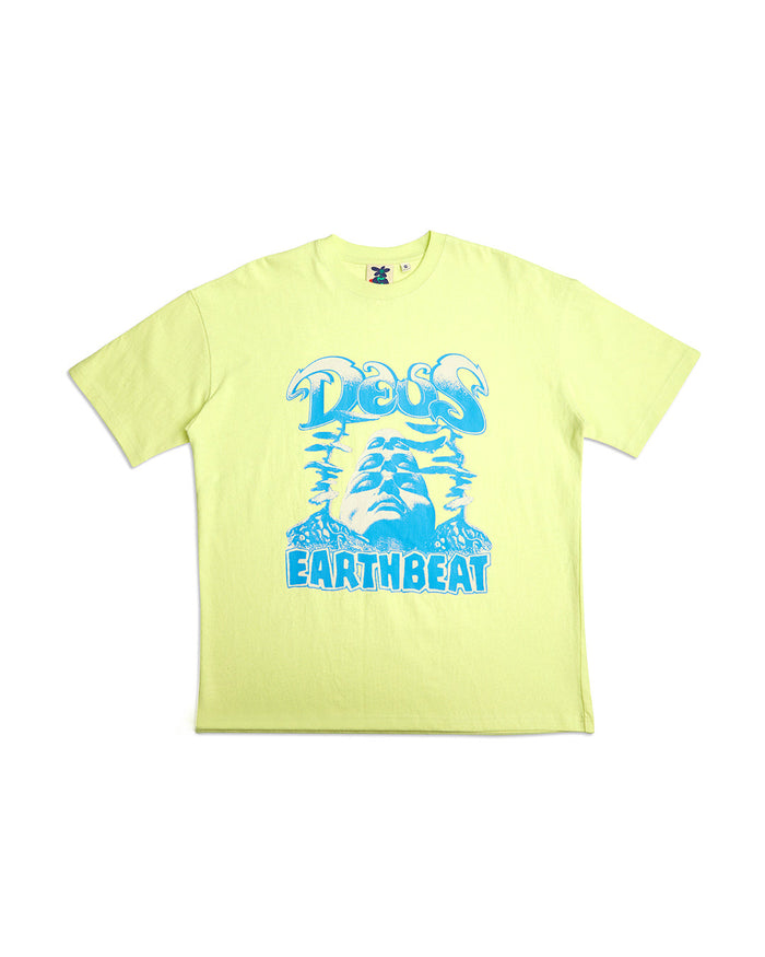 Dxw Earthbeat Tee - Luminary Green, view 5|Flatlay