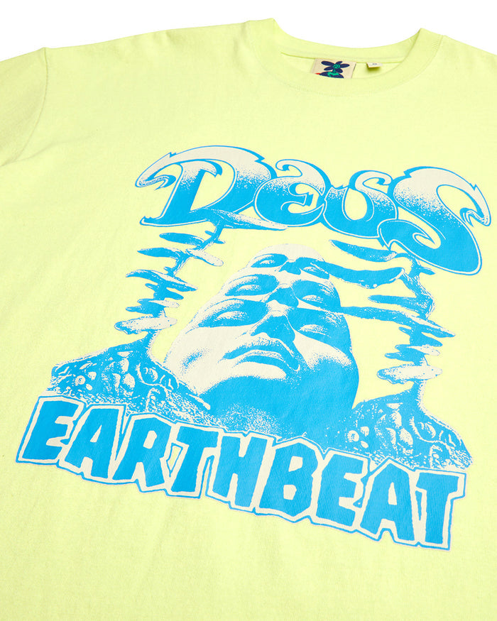 Dxw Earthbeat Tee - Luminary Green, view 7|Flatlay