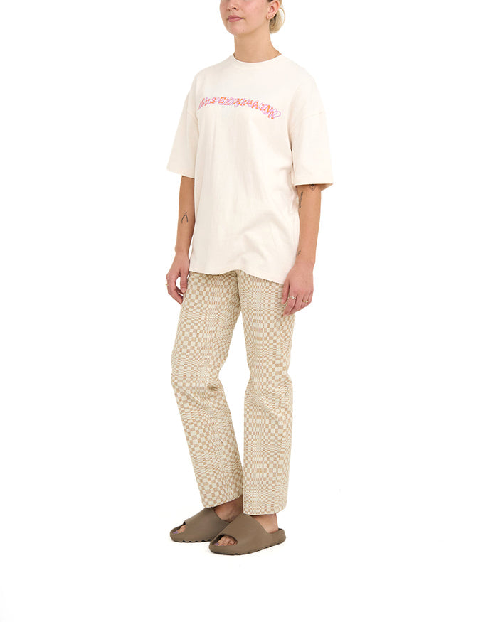 Dxw Fungus Tee - White Sand, view 3|Model