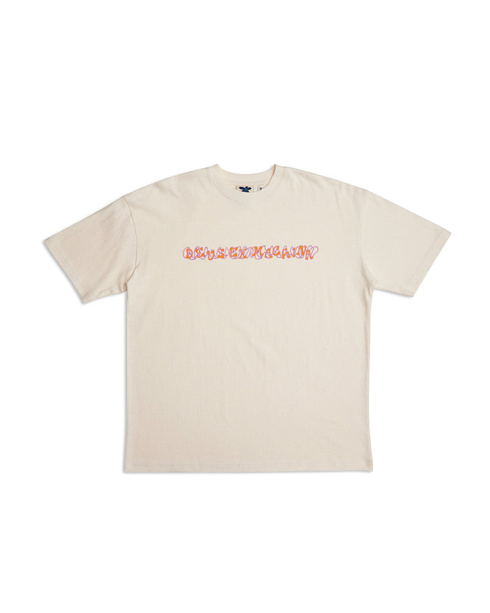 Dxw Fungus Tee - White Sand, view 5|Flatlay