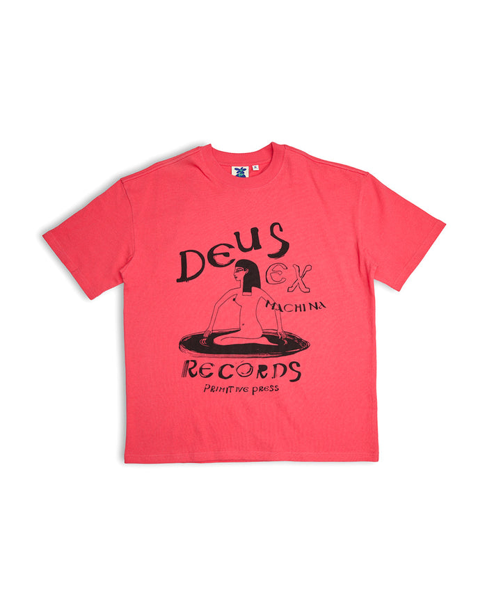 Dxw Primitive Tee - Paradise Pink, view 5|Flatlay