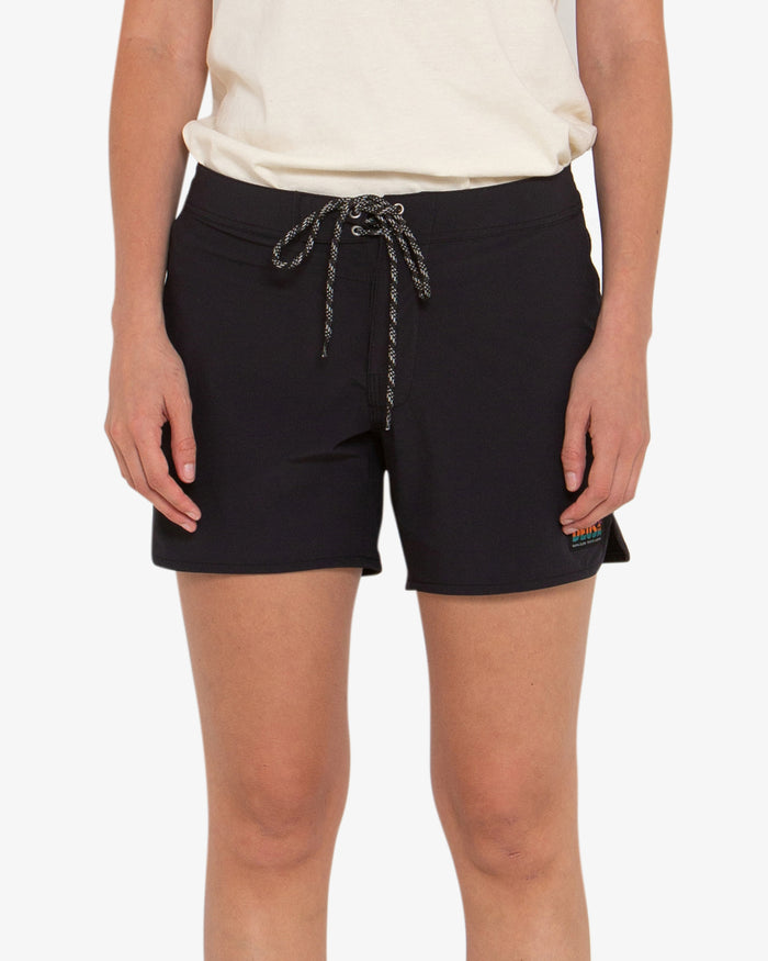 Earth Vibe Boardshort - Black, view 1