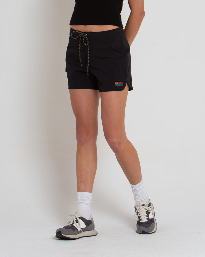 Earth Vibe Boardshort - Black, view 1