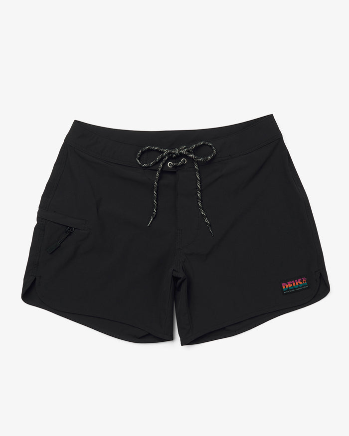 Earth Vibe Boardshort - Black, view 4