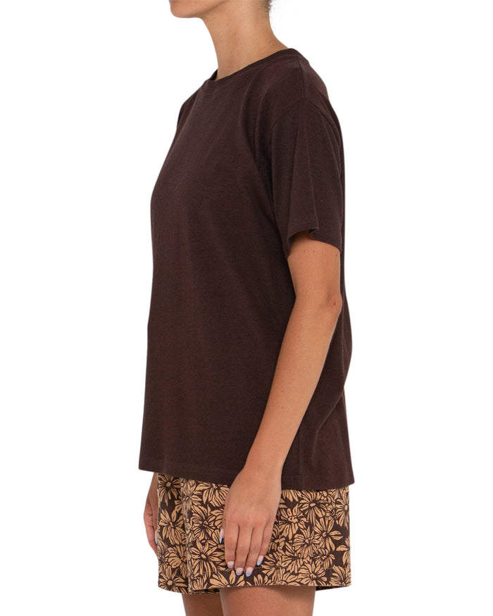 Ebi Tee - Chocolate Plum, view 3|Model