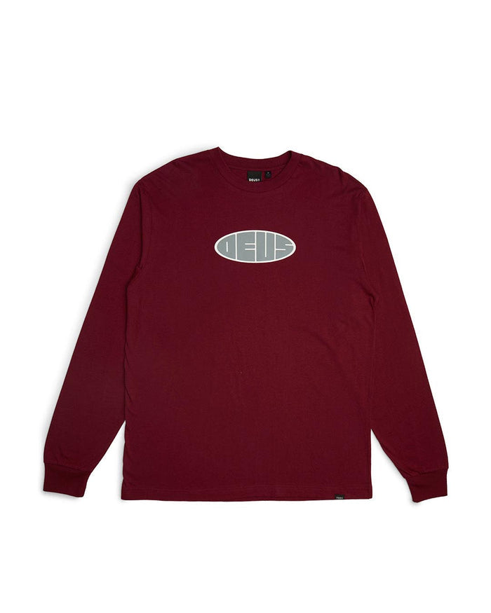 Eclipse Long Sleeve Tee - Rhodo, view 4|Flatlay