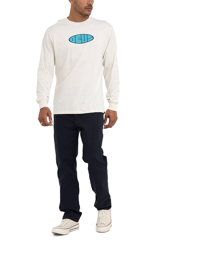 Eclipse Long Sleeve Tee - Vintage White, view 4|Model