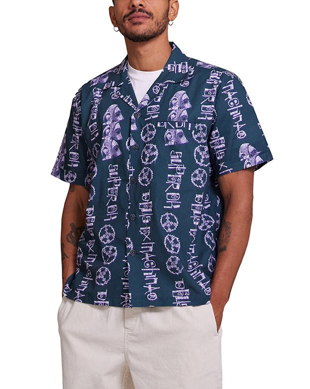 Effigy Shirt - Deep Green, view 1|Model