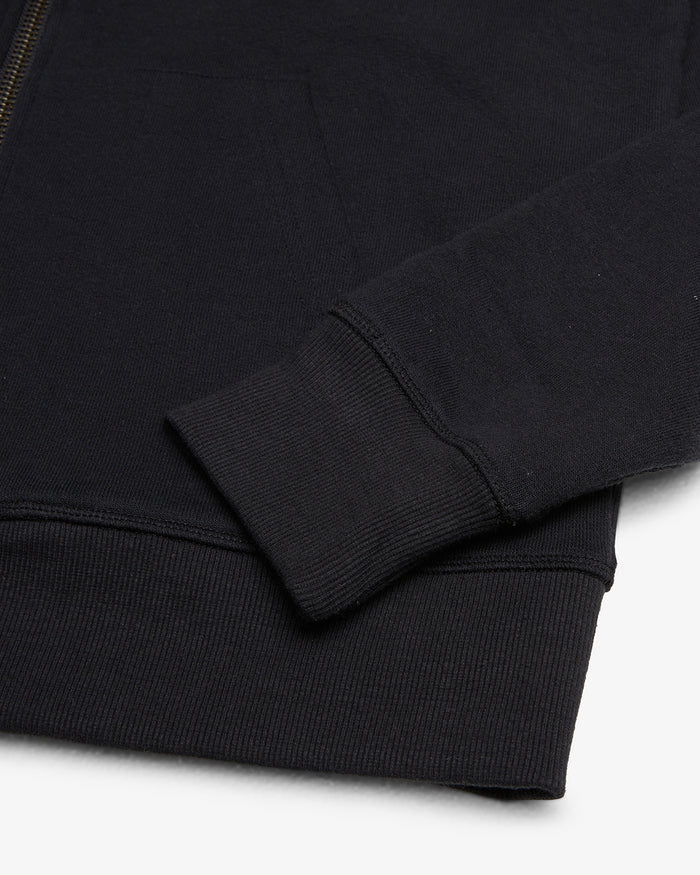 Egg & Beans Zip Hoodie - Black, view 7|Flatlay