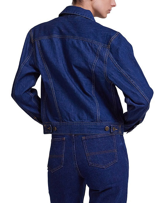 Exposure Jacket - Vintage Blue Denim, view 2|Model