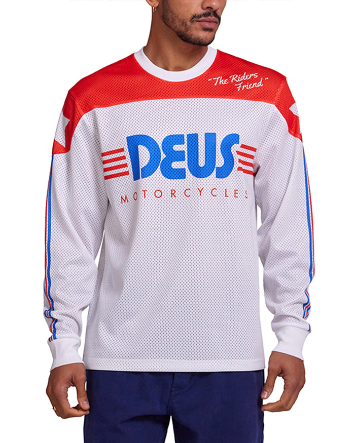 Fantasma Moto Jersey - White Combo, view 1|Model