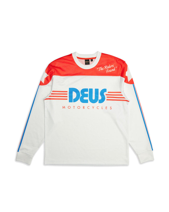 Fantasma Moto Jersey - White Combo, view 5|Flatlay