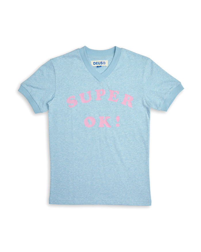 Faye Ringer Tee - Baby Blue, view 4|Flatlay