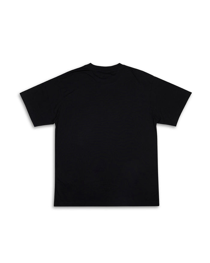FCS x Deus Tee - Black, view 6|Flatlay