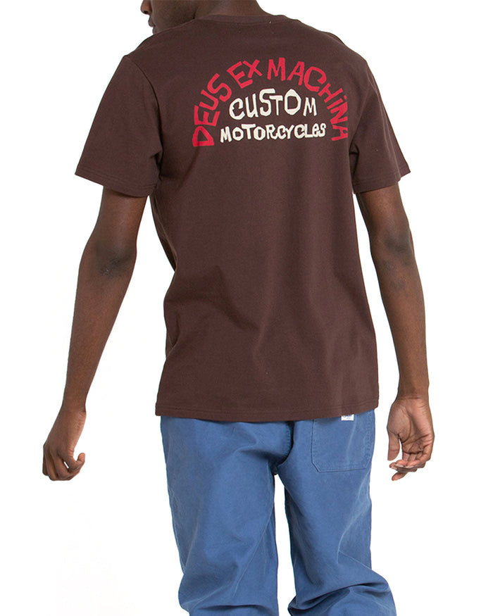 Flash Tee - Choc Brown, view 2|Model