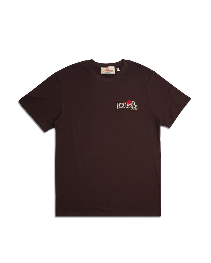 Flash Tee - Choc Brown, view 5|Flatlay