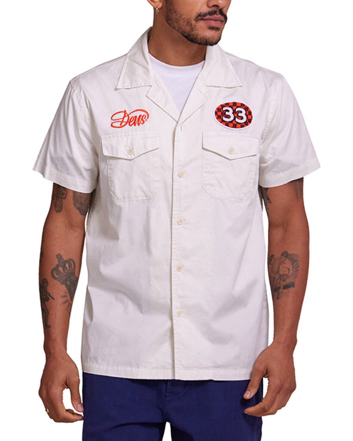 Foreman Shirt - Vintage White, view 1|Model
