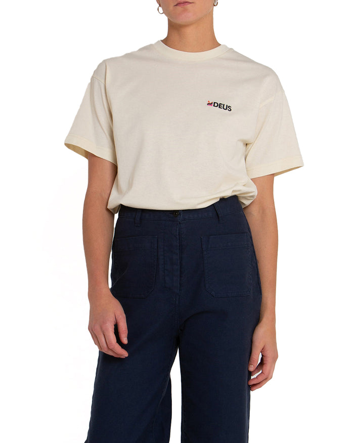 Foxtrot Tee - Bone White, view 1|Model