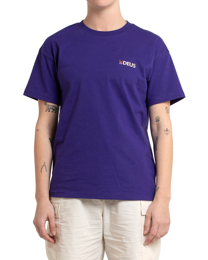 Foxtrot Tee - Deep Blue, view 1|Model