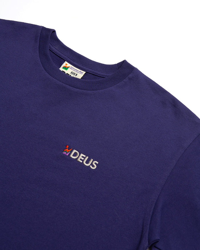Foxtrot Tee - Deep Blue, view 5|Flatlay