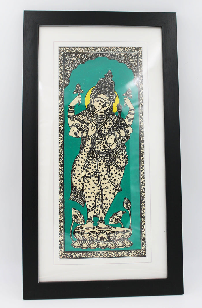 Framed Pattachitra Paintings – Goddess Lakshmi, the symbol of prosperity, and good fortune | Handmade and Timeless