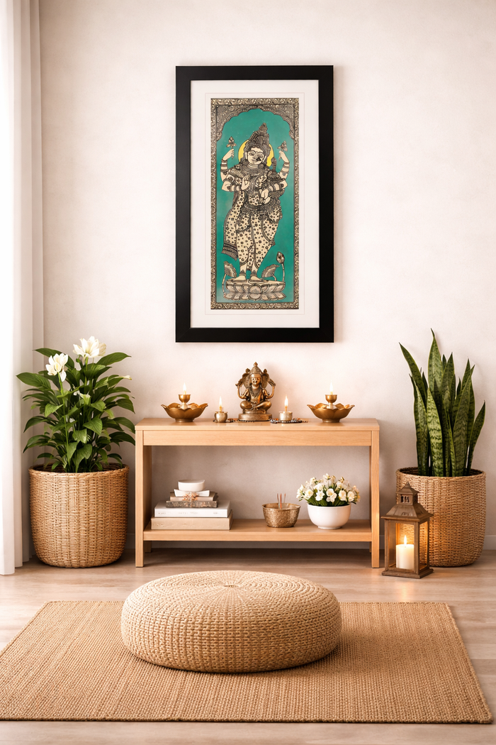 Framed Pattachitra Paintings – Goddess Lakshmi, the symbol of prosperity, and good fortune | Handmade and Timeless