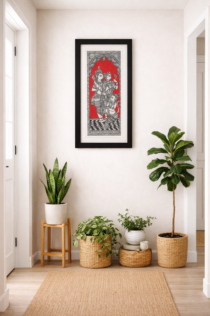 framed Pattachitra Paintings – Lord Rama and Goddess Sita | Handmade and Timeless