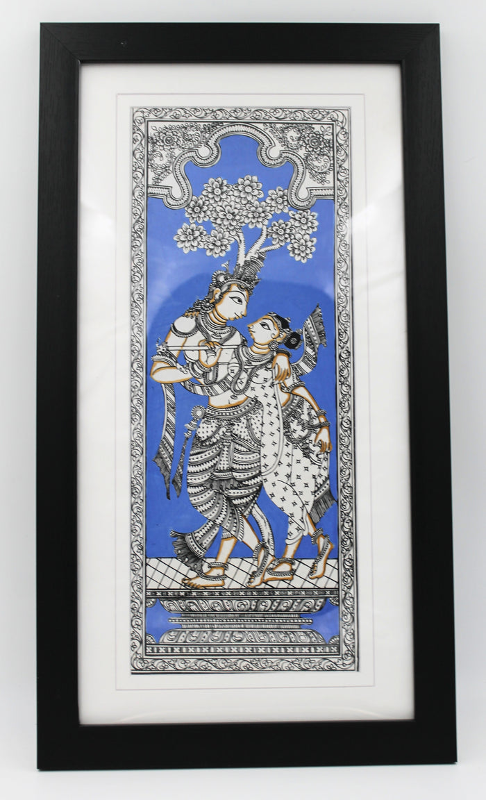Framed Pattachitra Paintings – Radha and Lord Krishna | Handmade and Timeless