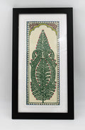 Framed Pattachitra Paintings – Tree of Life painted on Tussar silk with minimalistic design | Handmade and Timeless
