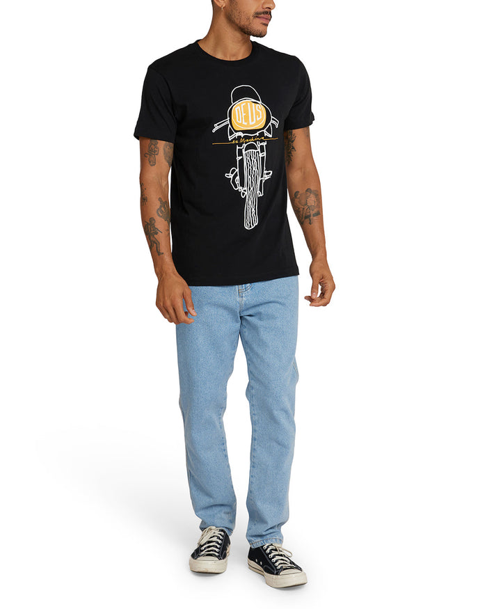 Frontal Matchless Tee - Black, view 4|Model
