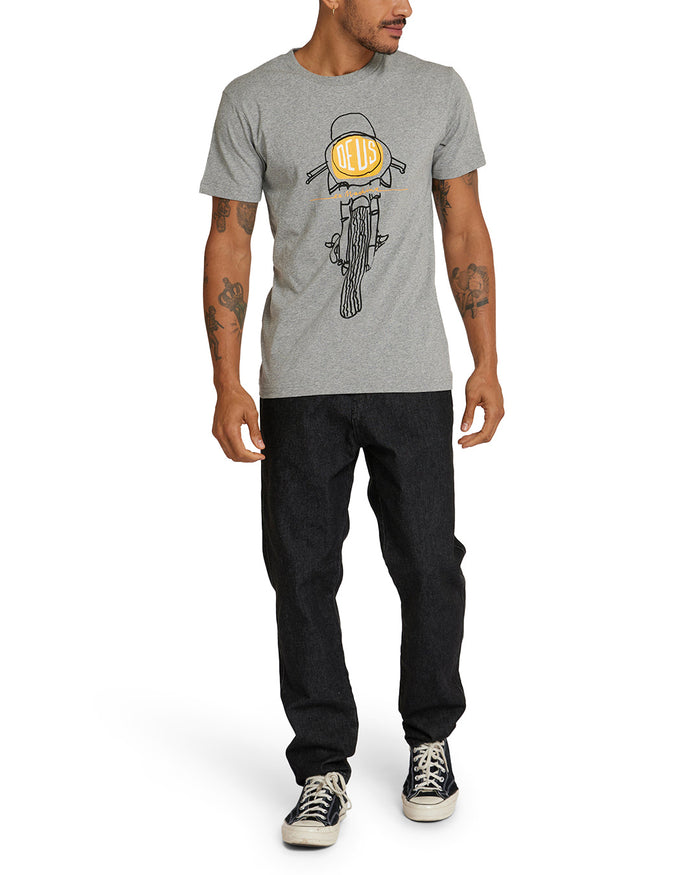 Frontal Matchless Tee - Grey Marle, view 4|Model
